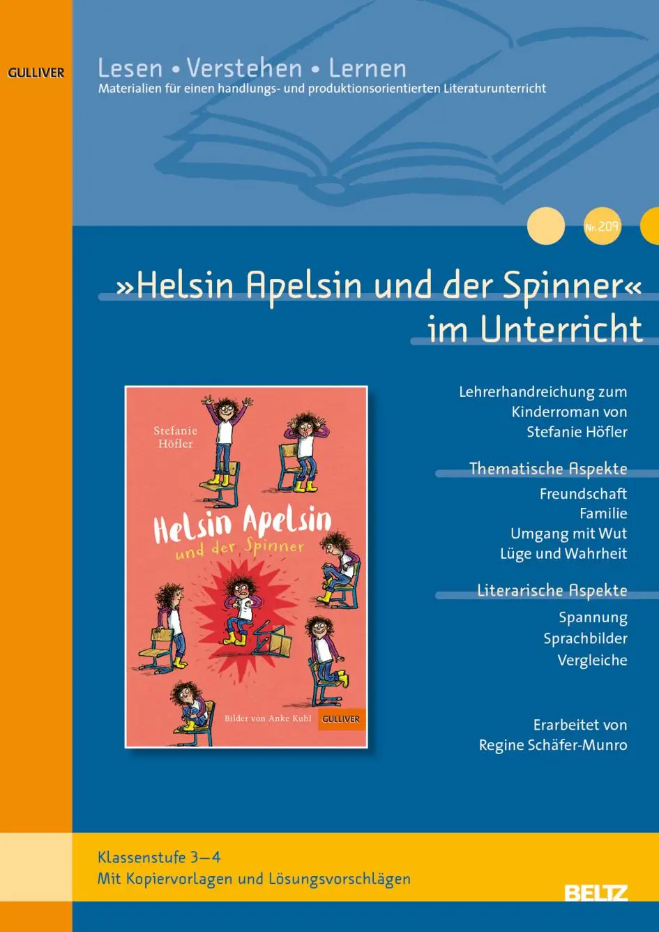 Cover: 9783407720108 | 'Helsin Apelsin und der Spinner' im Unterricht | Regine Schäfer-Munro
