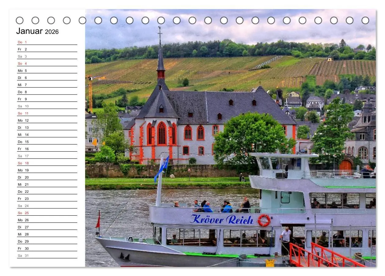 Bild: 9783457910108 | Eine Perle an der Mosel - Bernkastel-Kues (Tischkalender 2026 DIN...