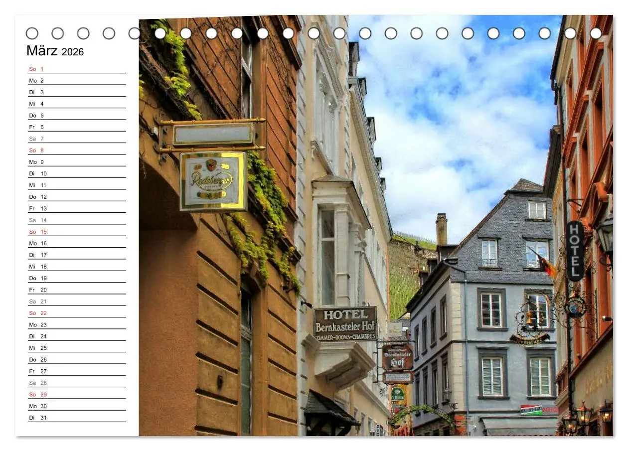 Bild: 9783457910108 | Eine Perle an der Mosel - Bernkastel-Kues (Tischkalender 2026 DIN...