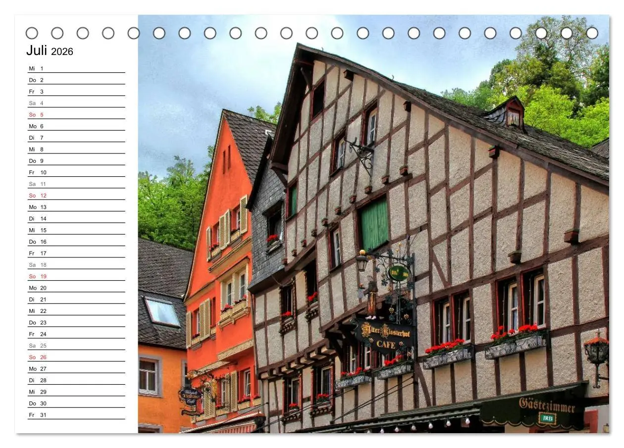Bild: 9783457910108 | Eine Perle an der Mosel - Bernkastel-Kues (Tischkalender 2026 DIN...