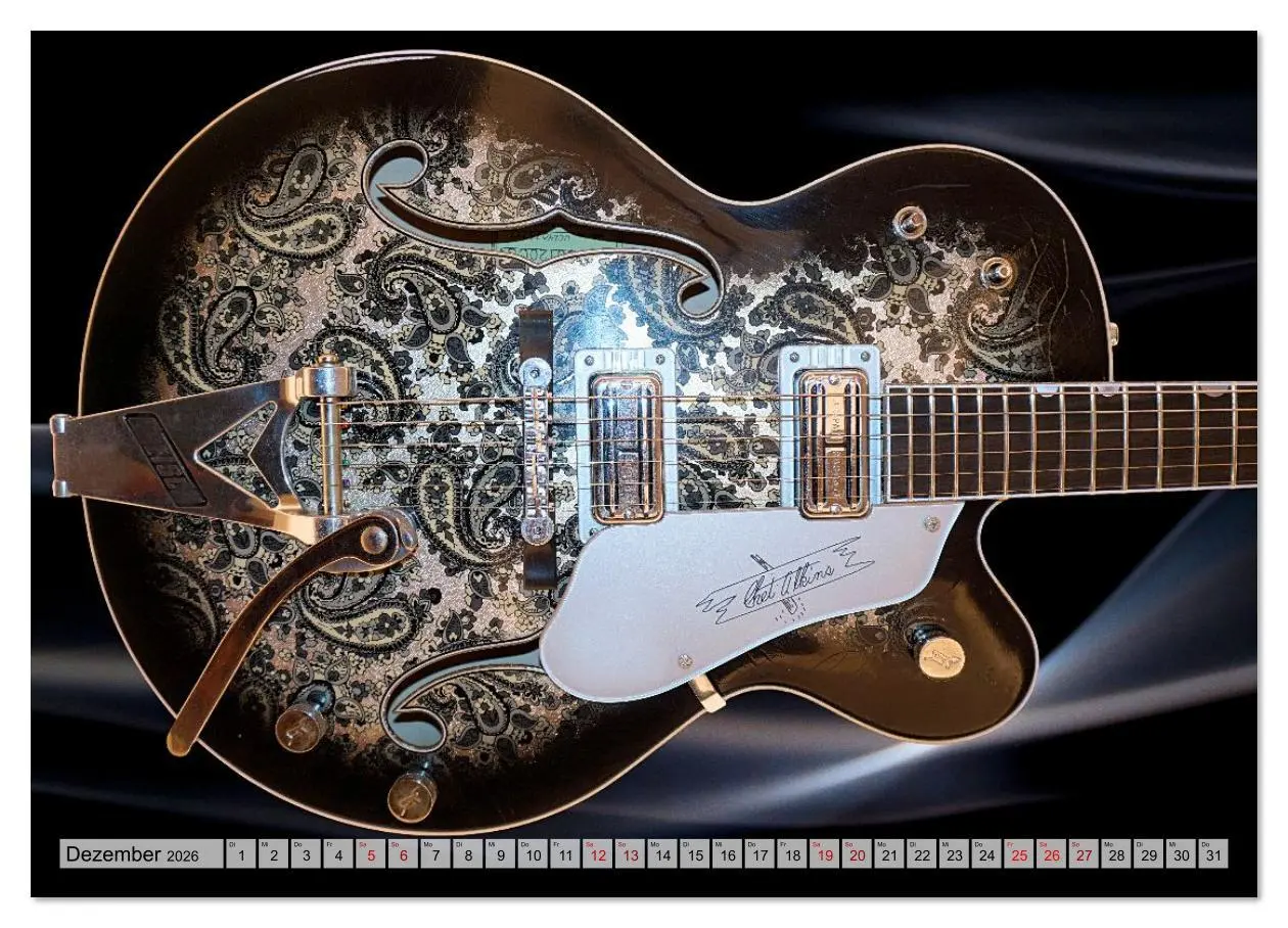 Bild: 9783516620108 | Traumgitarren - the Sound of Rock (Wandkalender 2026 DIN A4 quer),...
