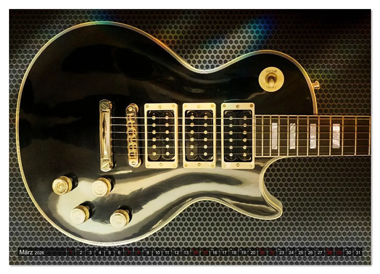 Bild: 9783516620108 | Traumgitarren - the Sound of Rock (Wandkalender 2026 DIN A4 quer),...