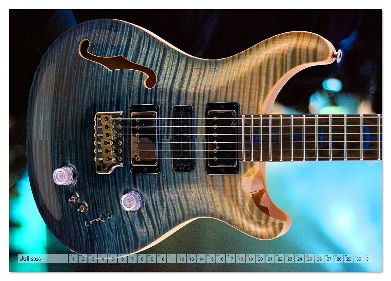 Bild: 9783516620108 | Traumgitarren - the Sound of Rock (Wandkalender 2026 DIN A4 quer),...