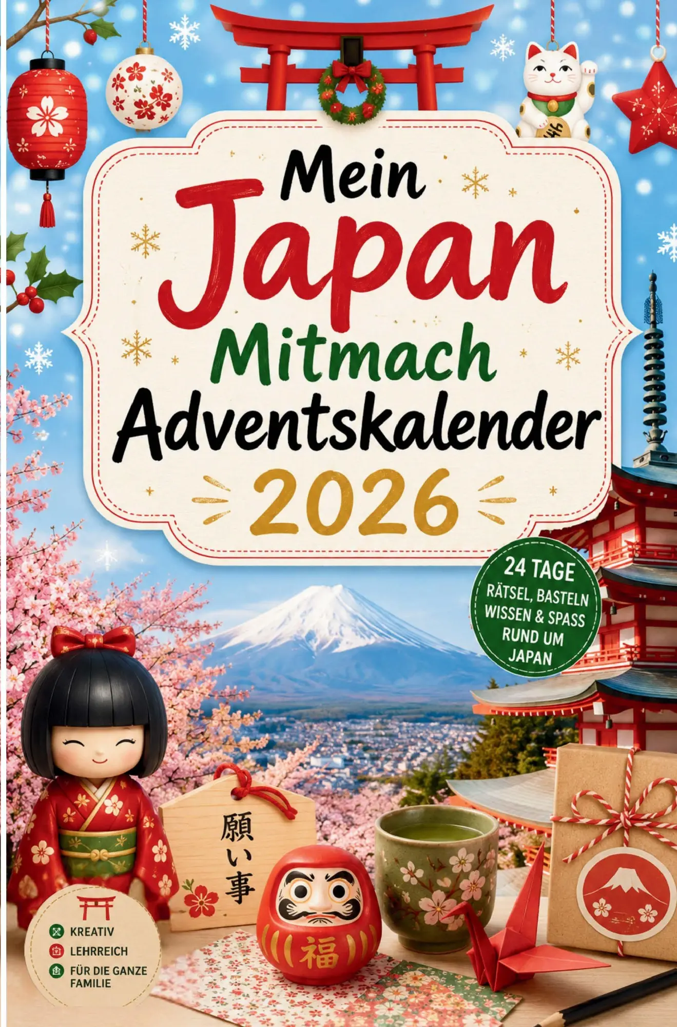 Cover: 9783676320108 | Mein Japan Mitmach Adventskalender 2026 | Yumi Breckmann | Taschenbuch