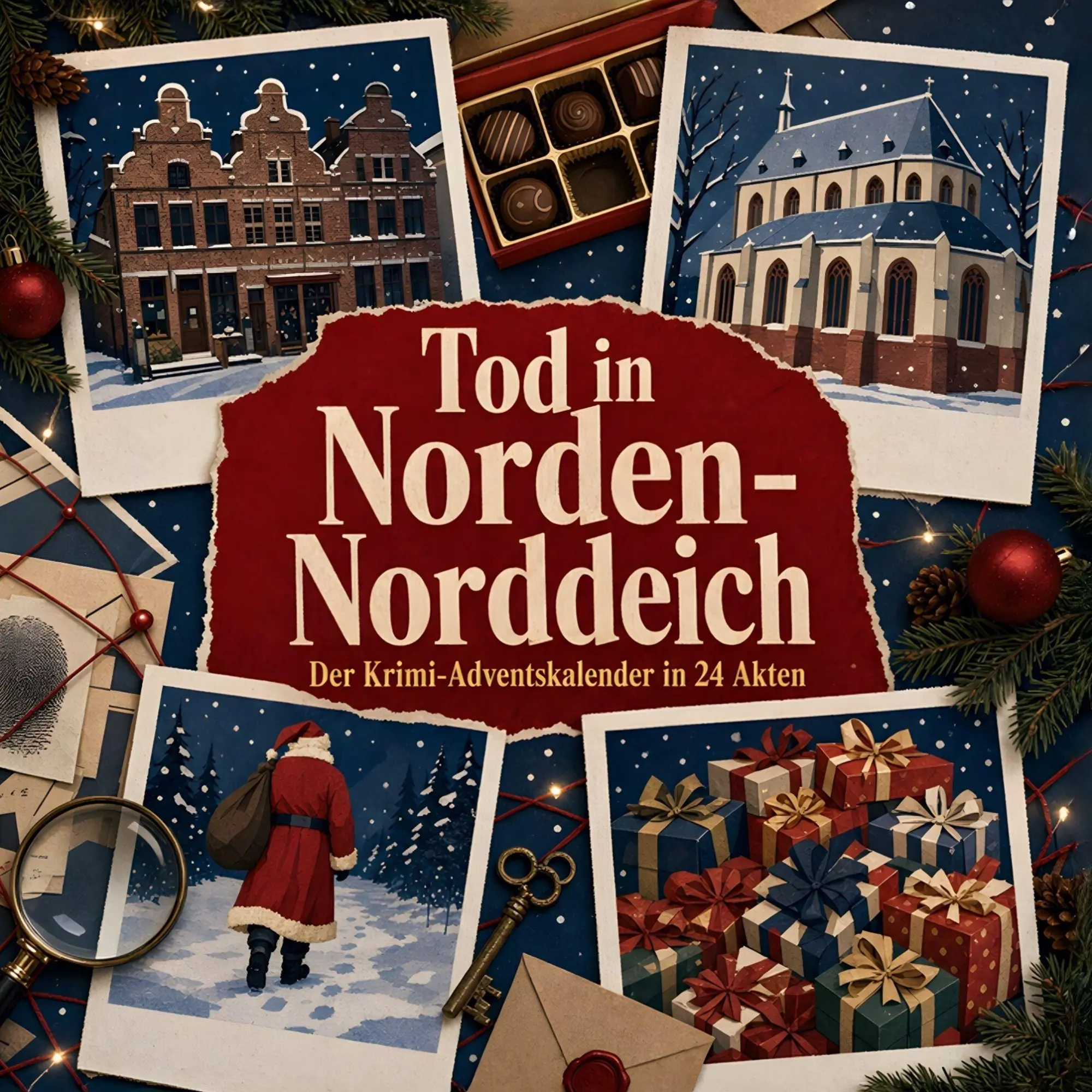 Cover: 9783696120108 | Tod in Norden-Norddeich | Der Krimi-Adventskalender in 24 Akten | Buch
