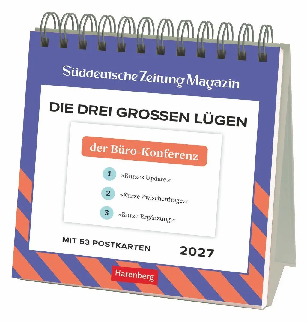 Cover: 9783840040108 | Die drei großen Lügen Premium-Postkartenkalender 2027 - 53...