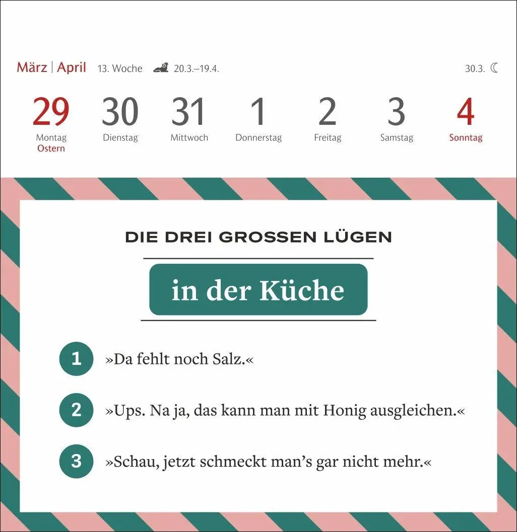 Bild: 9783840040108 | Die drei großen Lügen Premium-Postkartenkalender 2027 - 53...