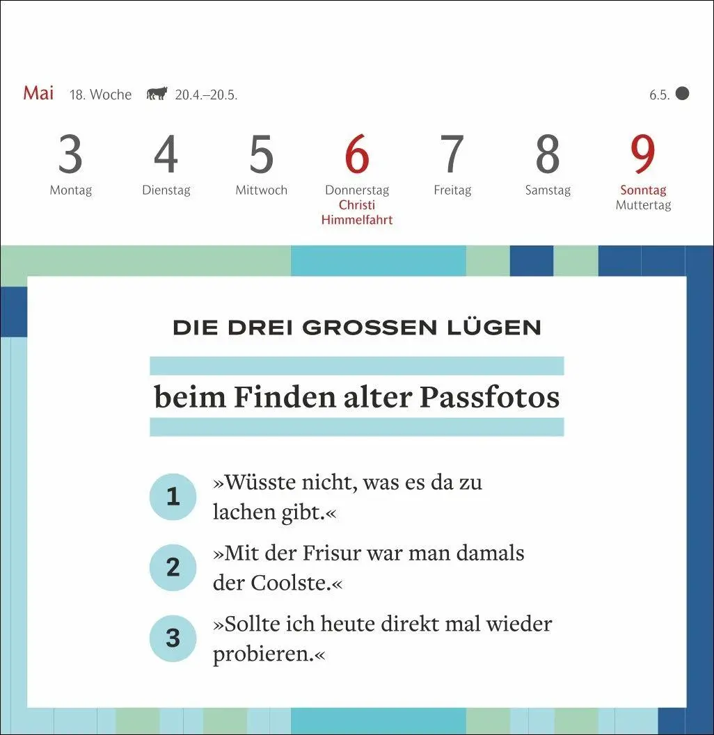 Bild: 9783840040108 | Die drei großen Lügen Premium-Postkartenkalender 2027 - 53...