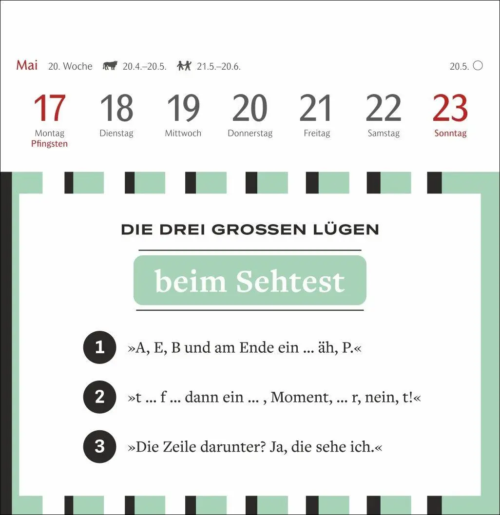 Bild: 9783840040108 | Die drei großen Lügen Premium-Postkartenkalender 2027 - 53...