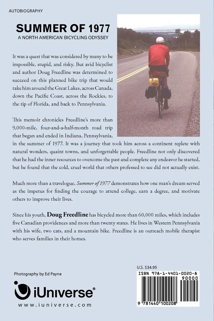 Rückseite: 9781440100208 | Summer of 1977 | A North American Bicycling Odyssey | Doug Freedline