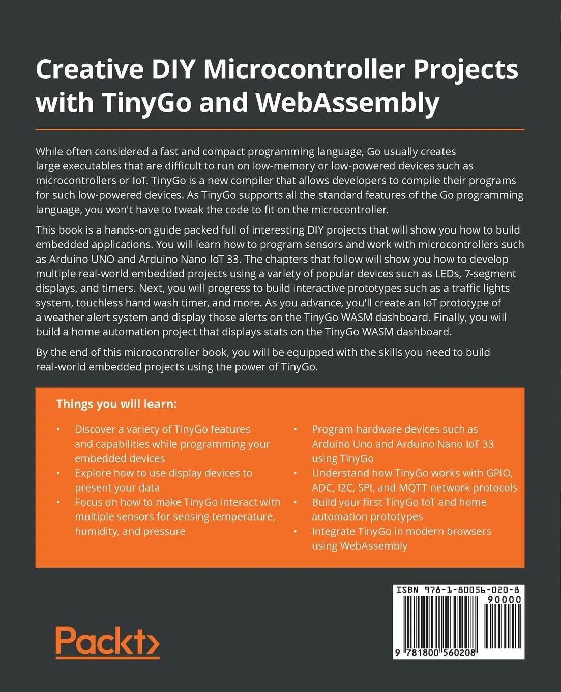 Rückseite: 9781800560208 | Creative DIY Microcontroller Projects with TinyGo and WebAssembly
