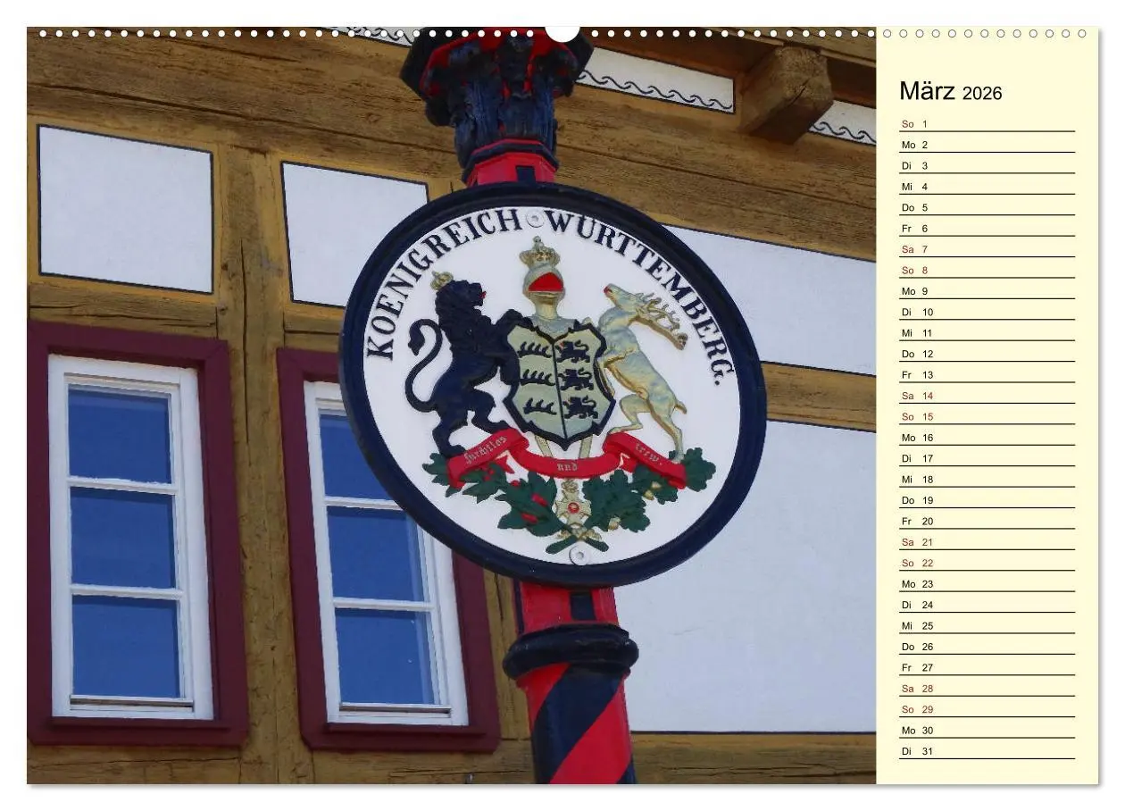 Bild: 9783457760208 | Unterwegs in Waiblingen (hochwertiger Premium Wandkalender 2026 DIN...