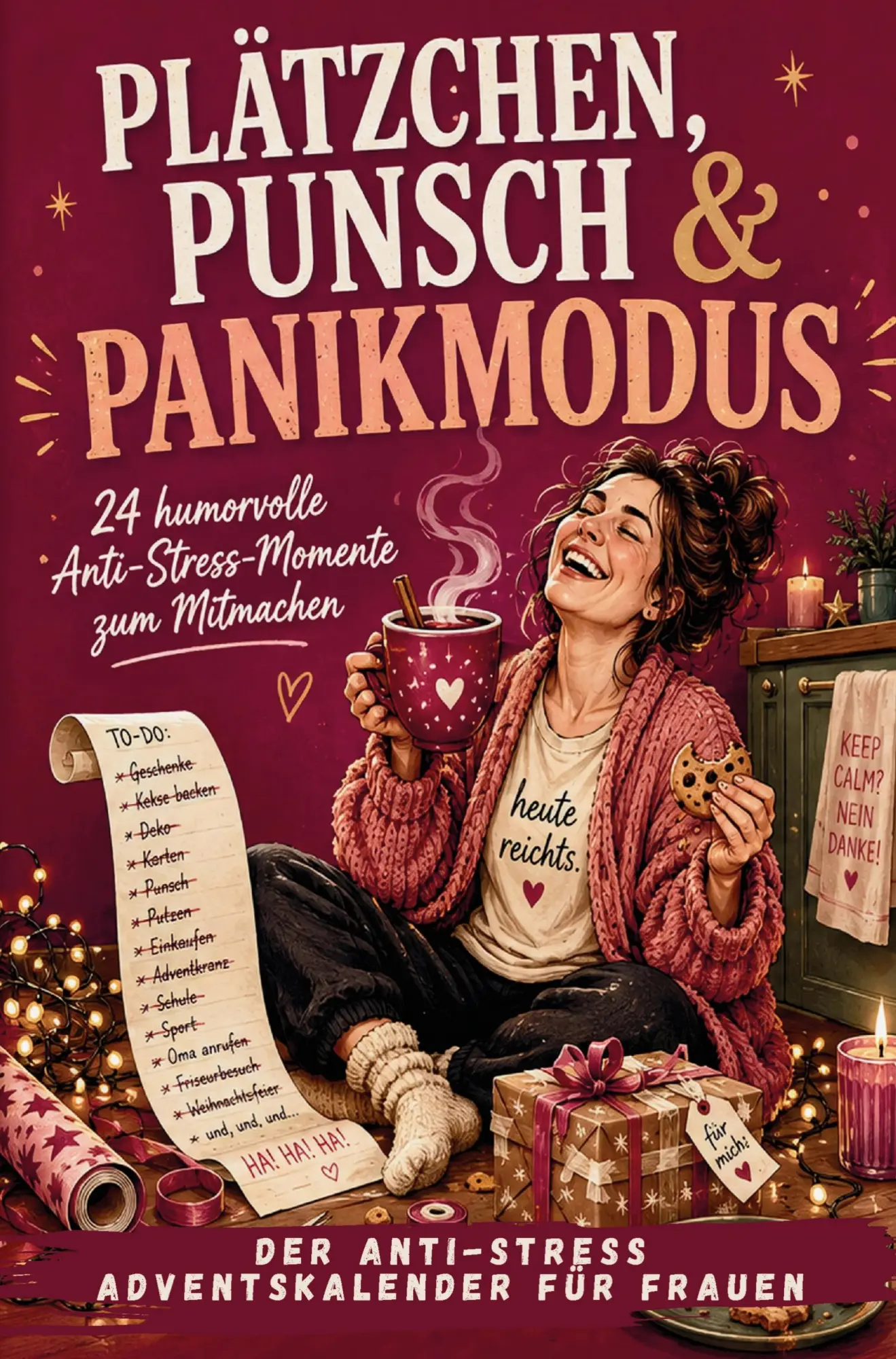 Cover: 9783912300208 | Plätzchen, Punsch und Panikmodus: Der Anti-Stress Adventskalender...