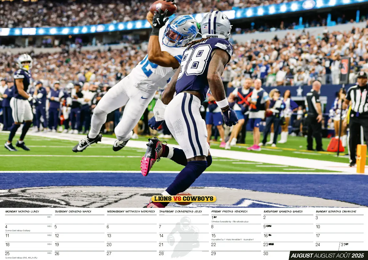 Bild: 9798893610208 | American Football Kalender 2025 | NFL Kalender | Patrick Mahomes