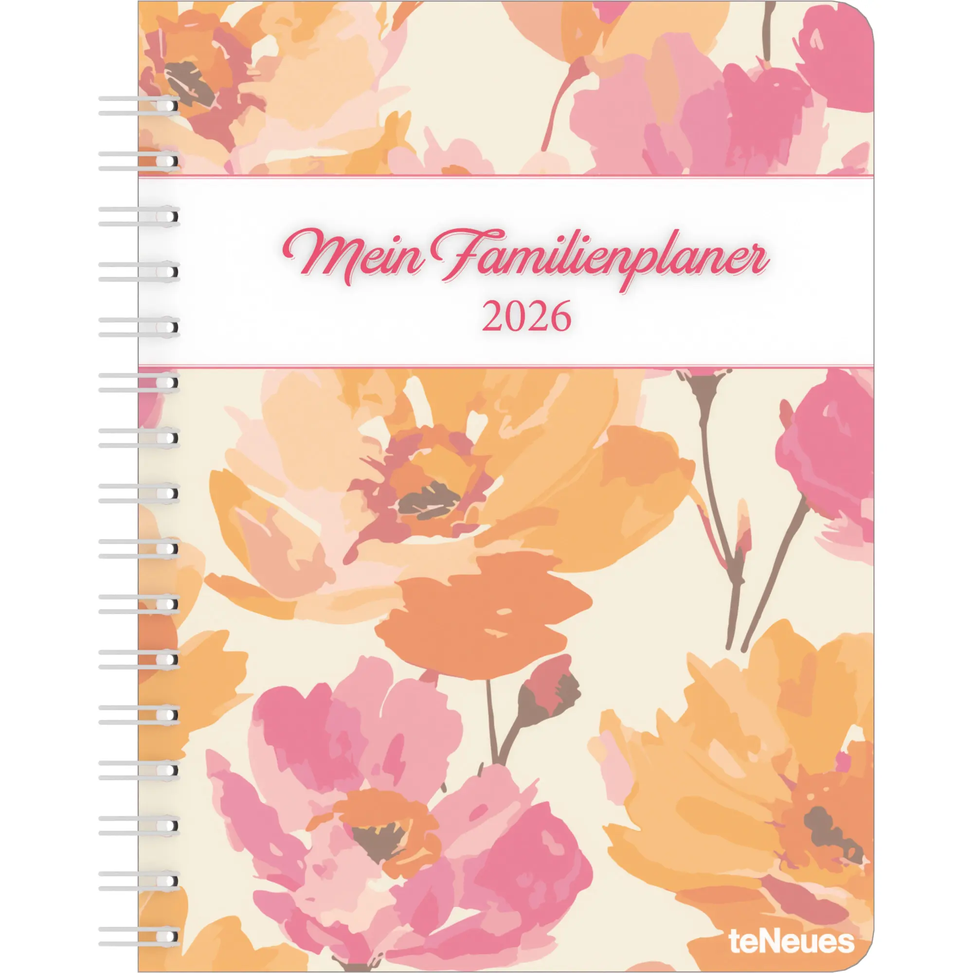 Cover: 4069095000308 | Familienplaner-Buch Bright Flowers 2026 - Diary - Buchkalender -...