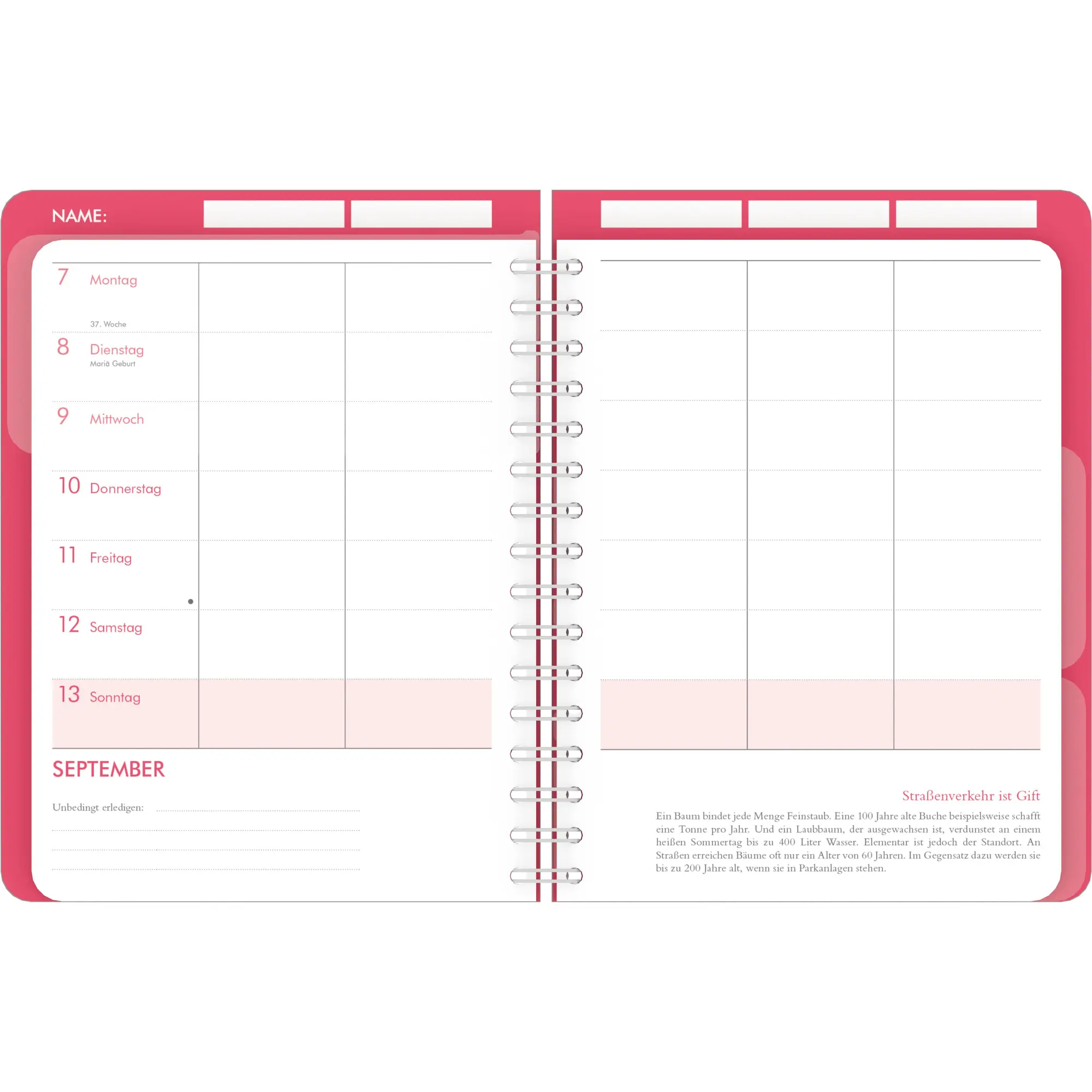 Bild: 4069095000308 | Familienplaner-Buch Bright Flowers 2026 - Diary - Buchkalender -...