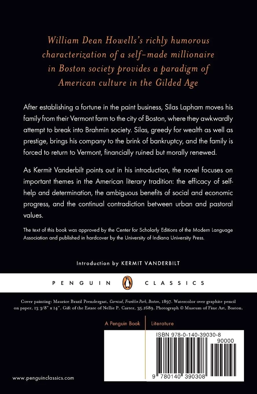 Rückseite: 9780140390308 | The Rise of Silas Lapham | William Dean Howells | Taschenbuch | 1983