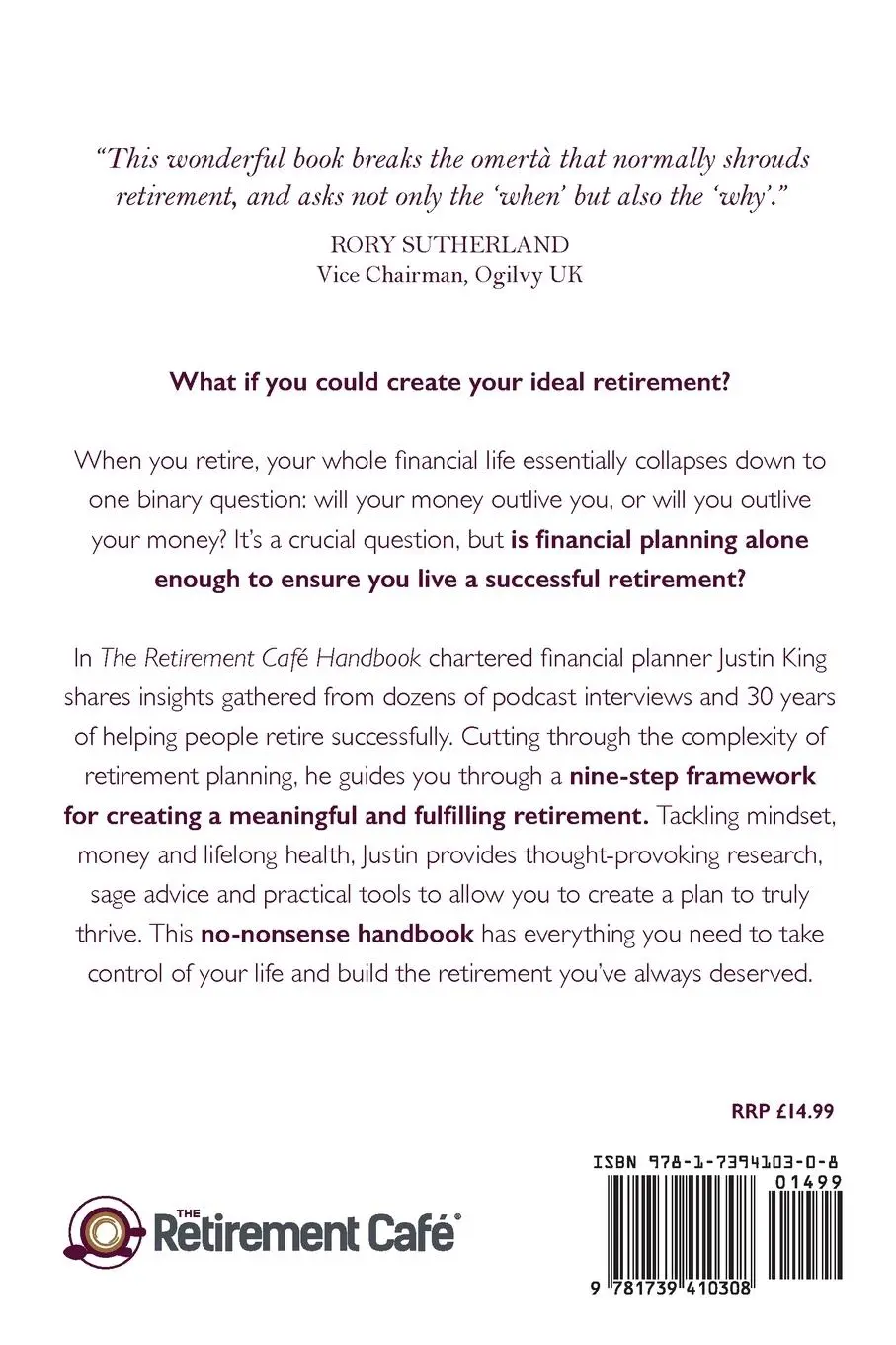Rückseite: 9781739410308 | The Retirement Café Handbook | Justin King | Taschenbuch | Englisch