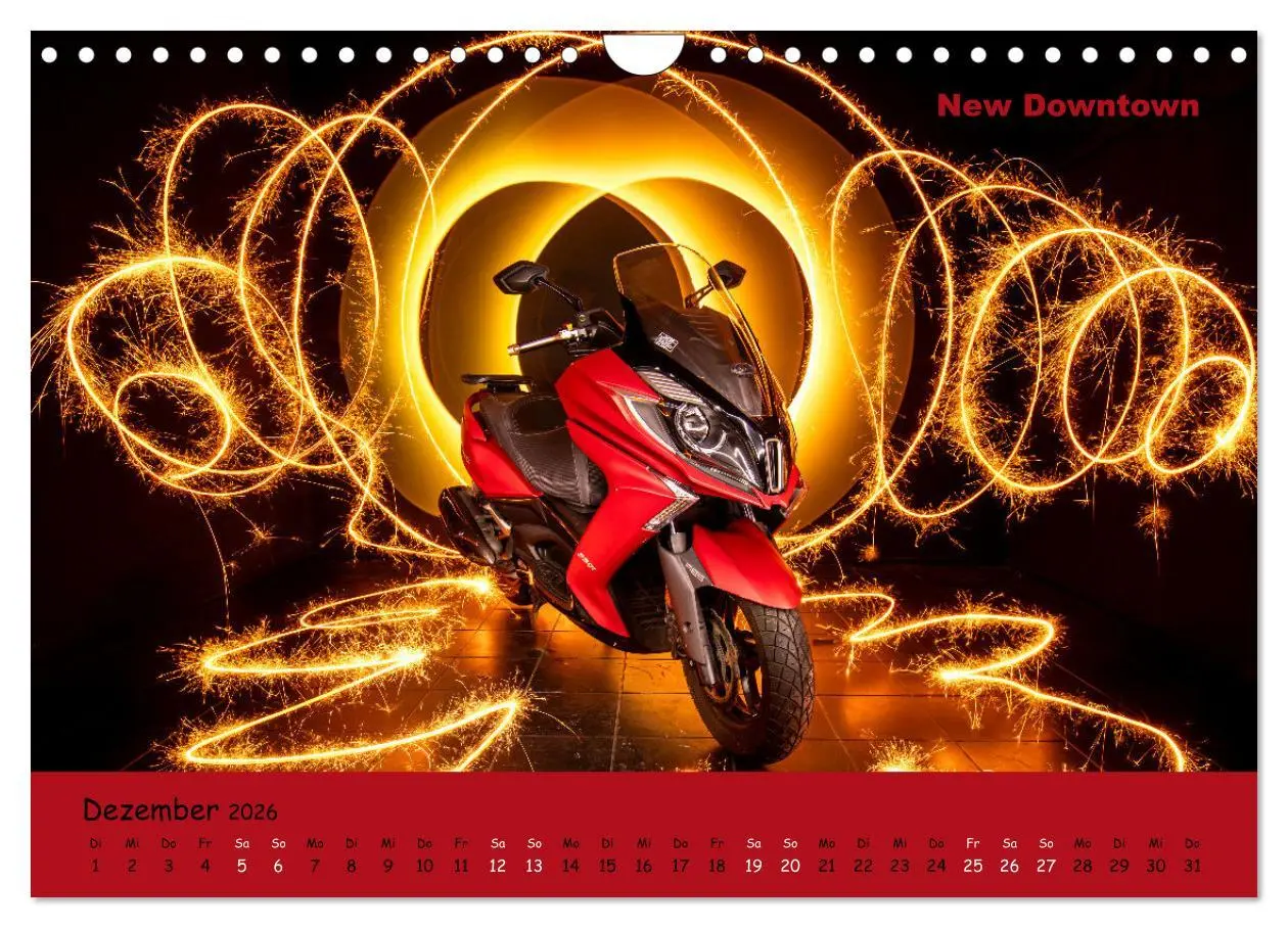 Bild: 9783457370308 | Roller Fieber (Wandkalender 2026 DIN A4 quer), CALVENDO Monatskalender