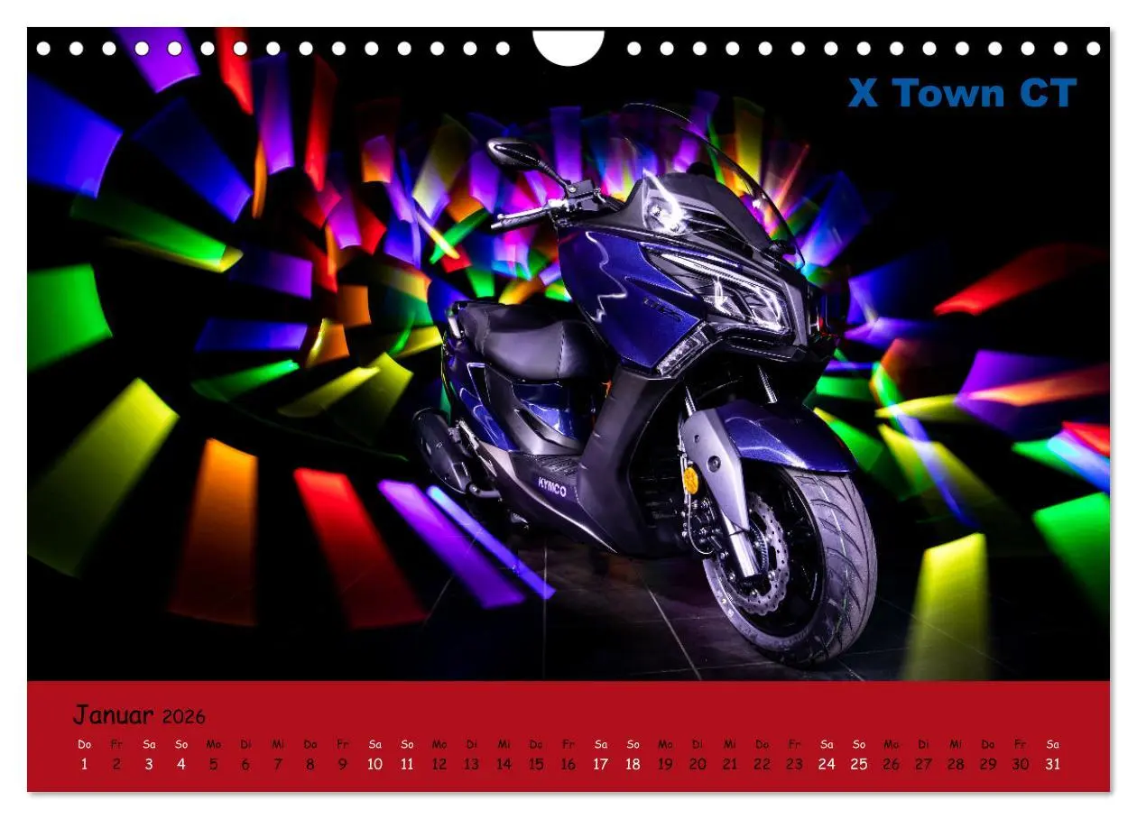 Bild: 9783457370308 | Roller Fieber (Wandkalender 2026 DIN A4 quer), CALVENDO Monatskalender