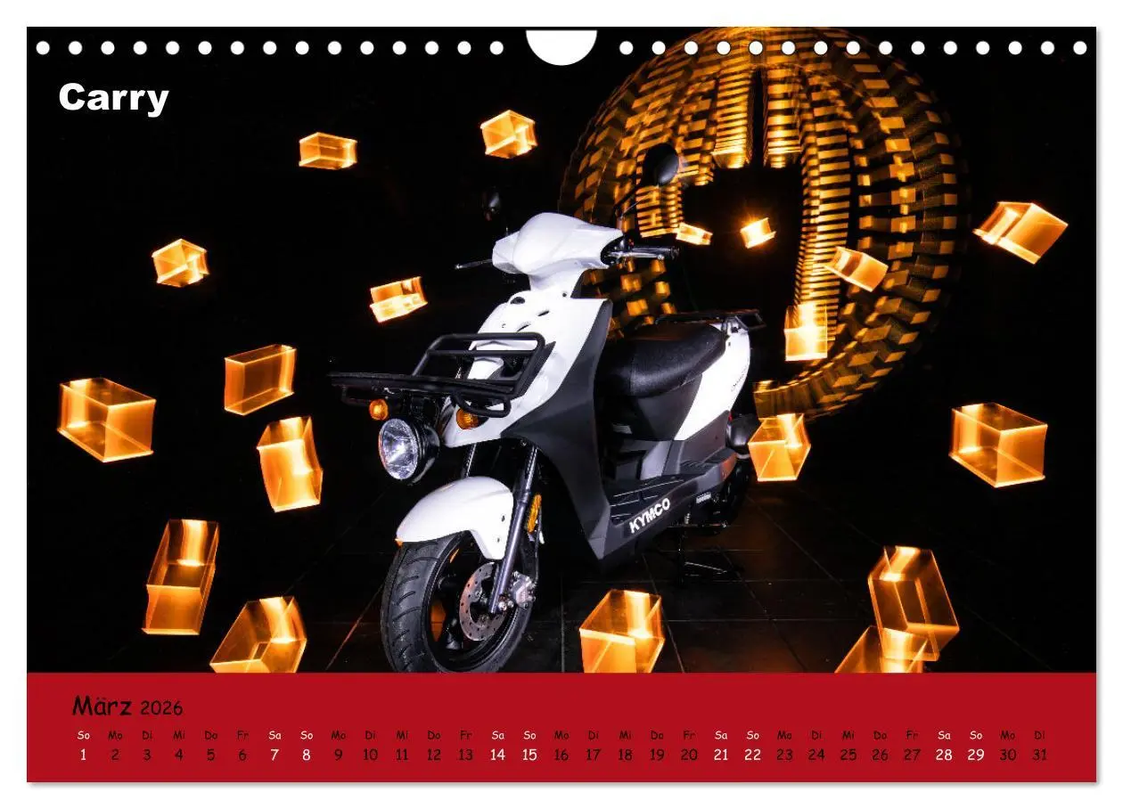 Bild: 9783457370308 | Roller Fieber (Wandkalender 2026 DIN A4 quer), CALVENDO Monatskalender