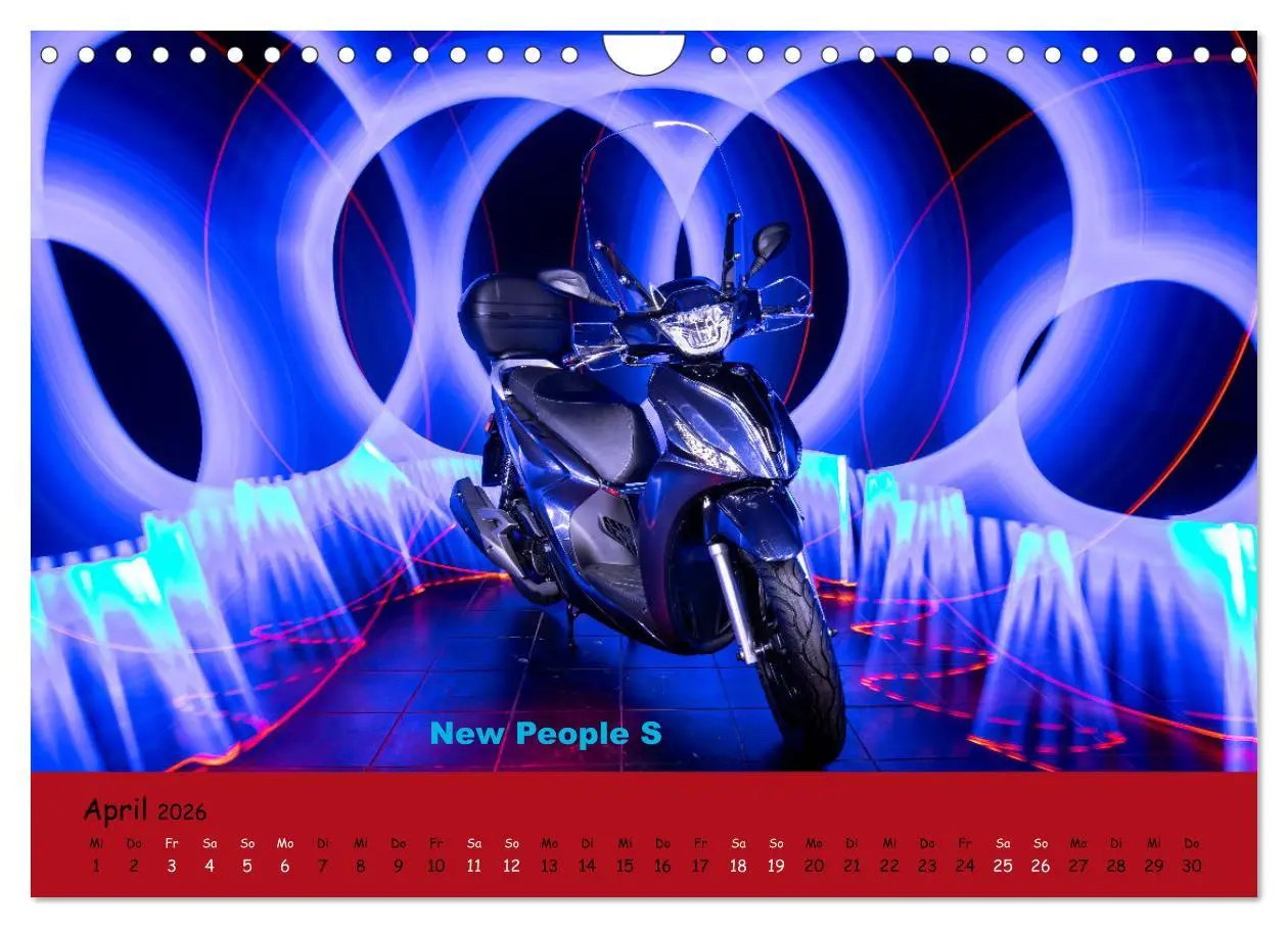Bild: 9783457370308 | Roller Fieber (Wandkalender 2026 DIN A4 quer), CALVENDO Monatskalender