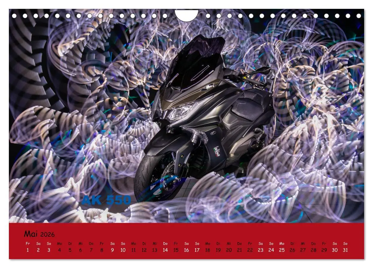 Bild: 9783457370308 | Roller Fieber (Wandkalender 2026 DIN A4 quer), CALVENDO Monatskalender