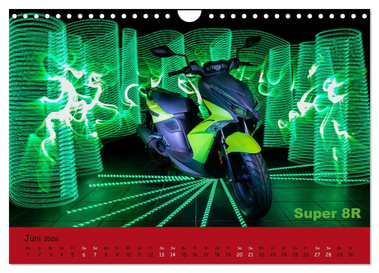 Bild: 9783457370308 | Roller Fieber (Wandkalender 2026 DIN A4 quer), CALVENDO Monatskalender