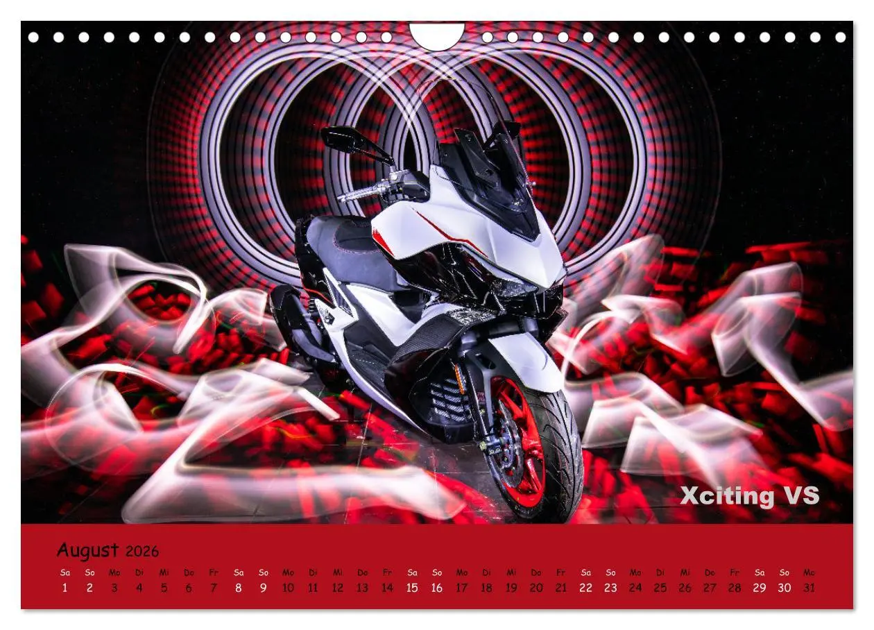 Bild: 9783457370308 | Roller Fieber (Wandkalender 2026 DIN A4 quer), CALVENDO Monatskalender