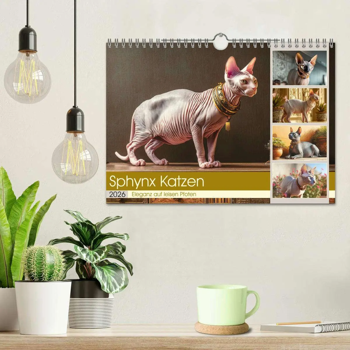 Bild: 9783457990308 | Sphinx Katzen. Eleganz auf leisen Pfoten (Wandkalender 2026 DIN A4...