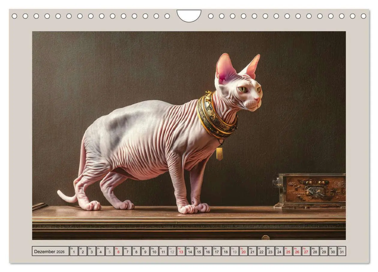 Bild: 9783457990308 | Sphinx Katzen. Eleganz auf leisen Pfoten (Wandkalender 2026 DIN A4...