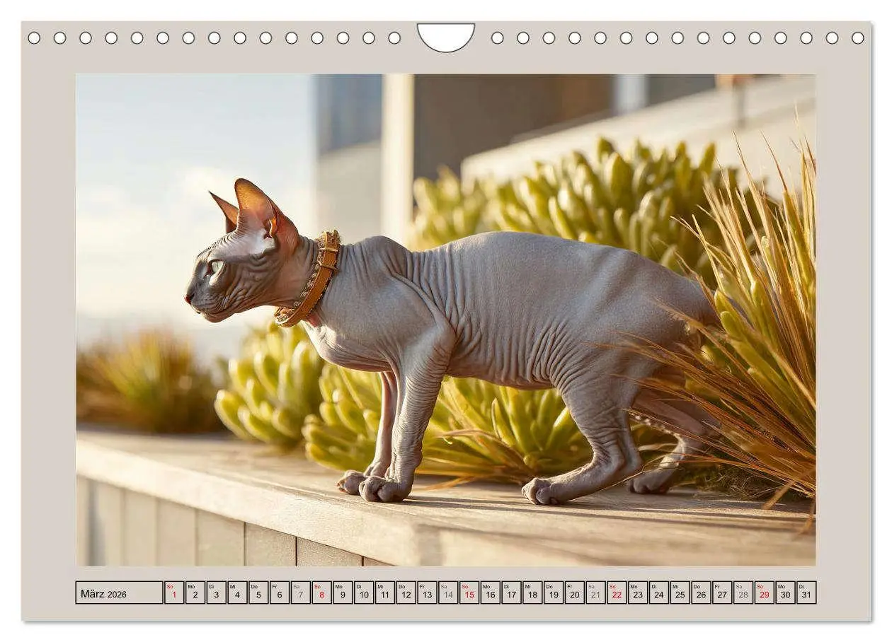 Bild: 9783457990308 | Sphinx Katzen. Eleganz auf leisen Pfoten (Wandkalender 2026 DIN A4...