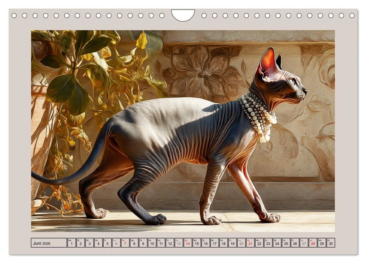Bild: 9783457990308 | Sphinx Katzen. Eleganz auf leisen Pfoten (Wandkalender 2026 DIN A4...