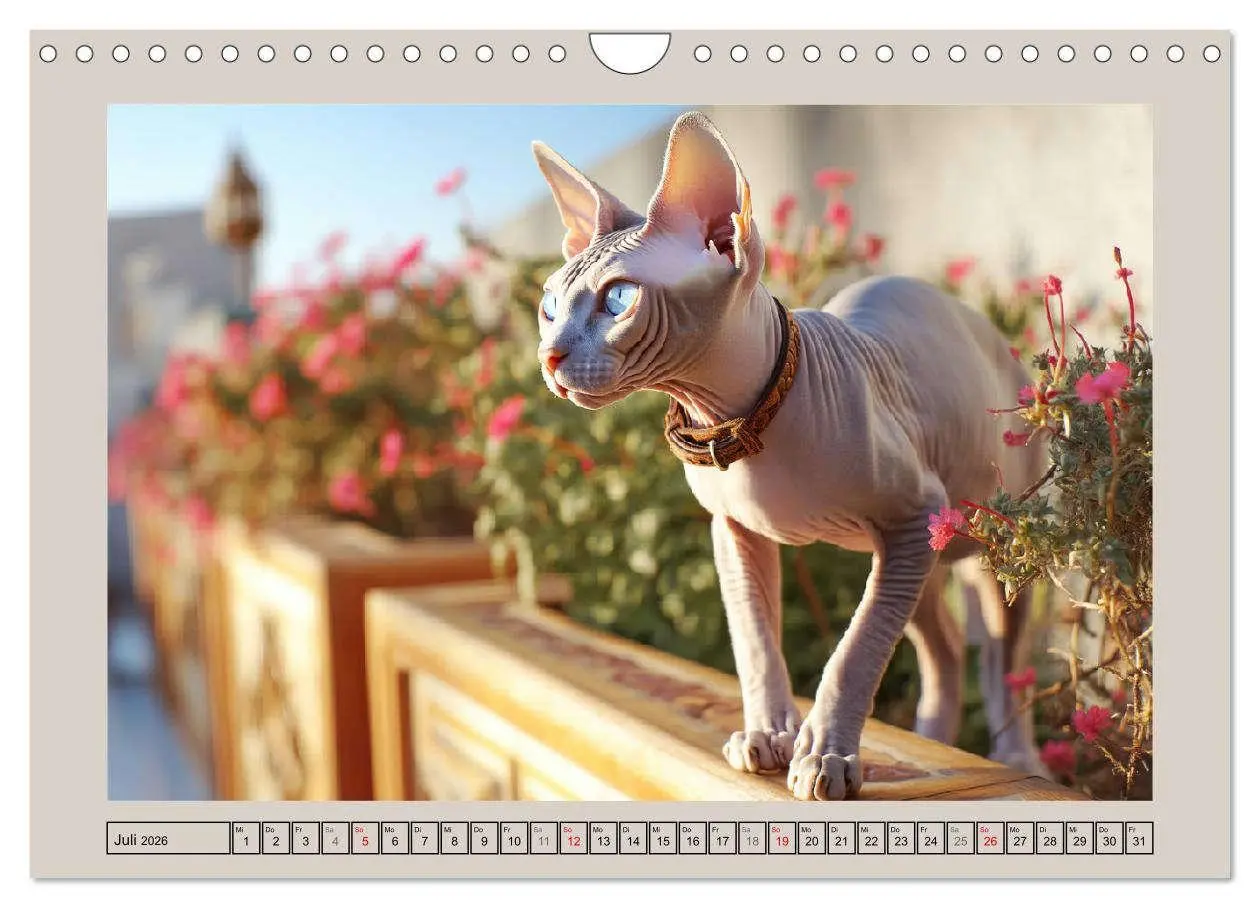 Bild: 9783457990308 | Sphinx Katzen. Eleganz auf leisen Pfoten (Wandkalender 2026 DIN A4...