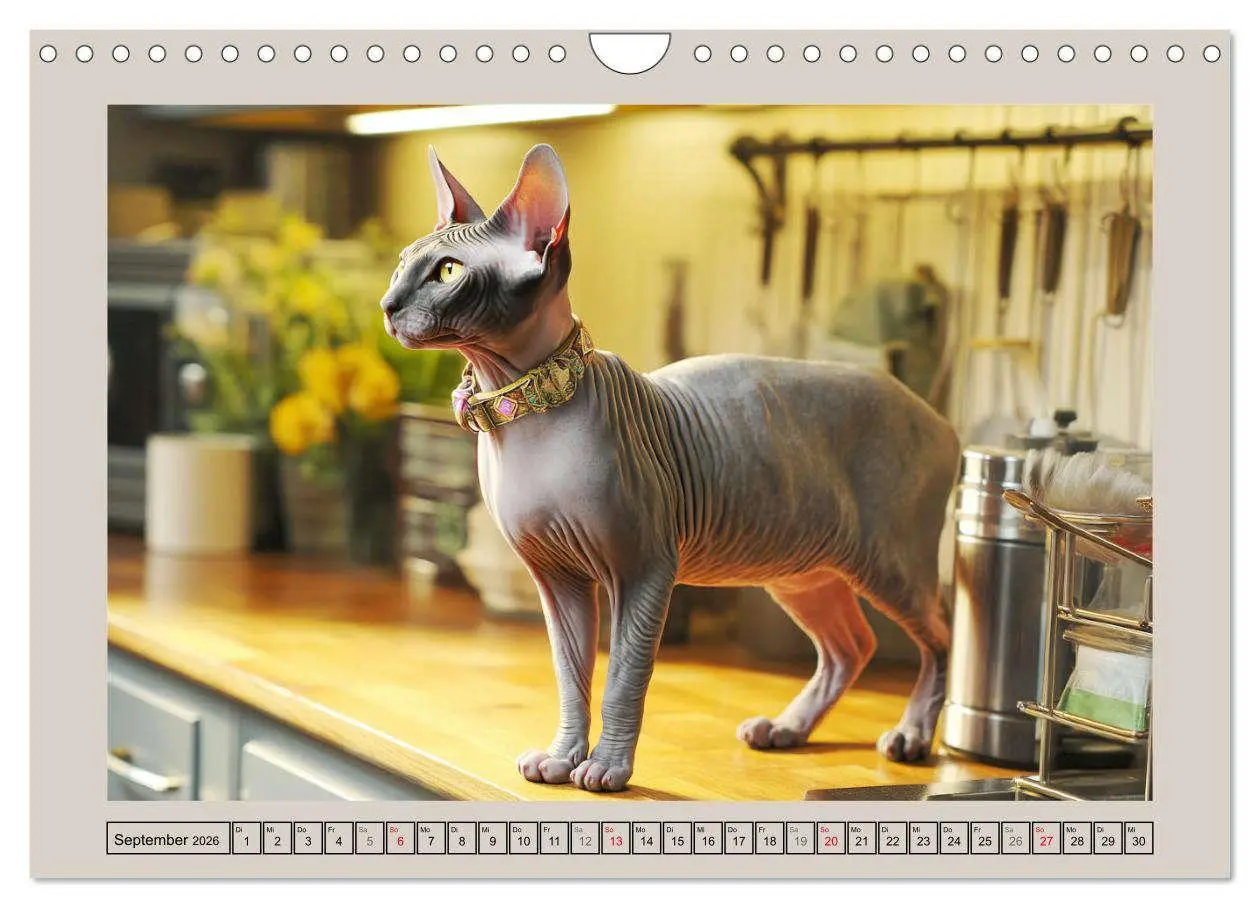 Bild: 9783457990308 | Sphinx Katzen. Eleganz auf leisen Pfoten (Wandkalender 2026 DIN A4...