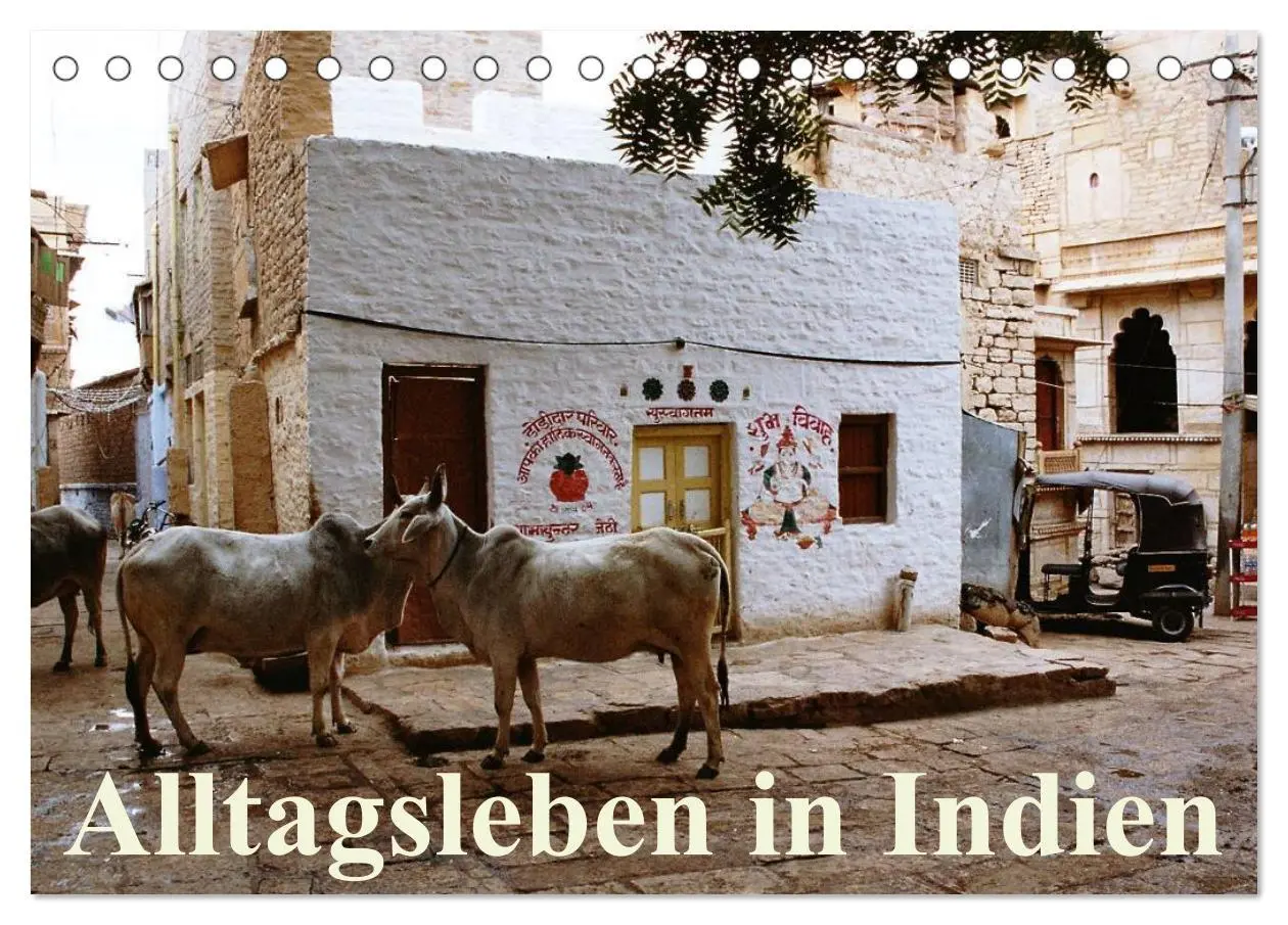 Cover: 9783516220308 | Alltagsleben in Indien (Tischkalender 2026 DIN A5 quer), CALVENDO...