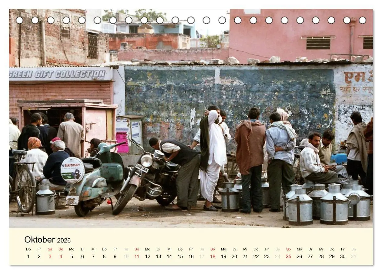 Bild: 9783516220308 | Alltagsleben in Indien (Tischkalender 2026 DIN A5 quer), CALVENDO...