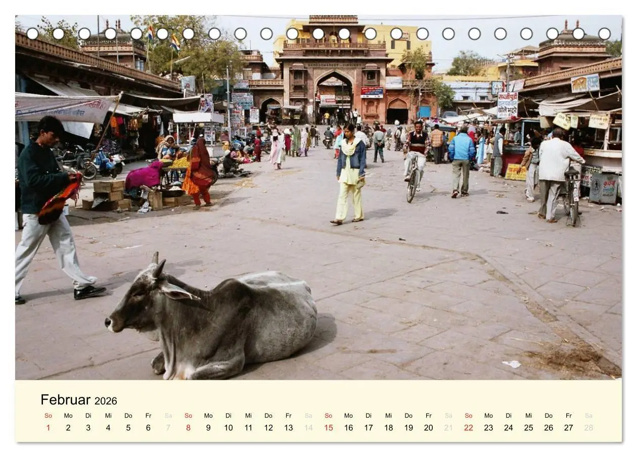 Bild: 9783516220308 | Alltagsleben in Indien (Tischkalender 2026 DIN A5 quer), CALVENDO...