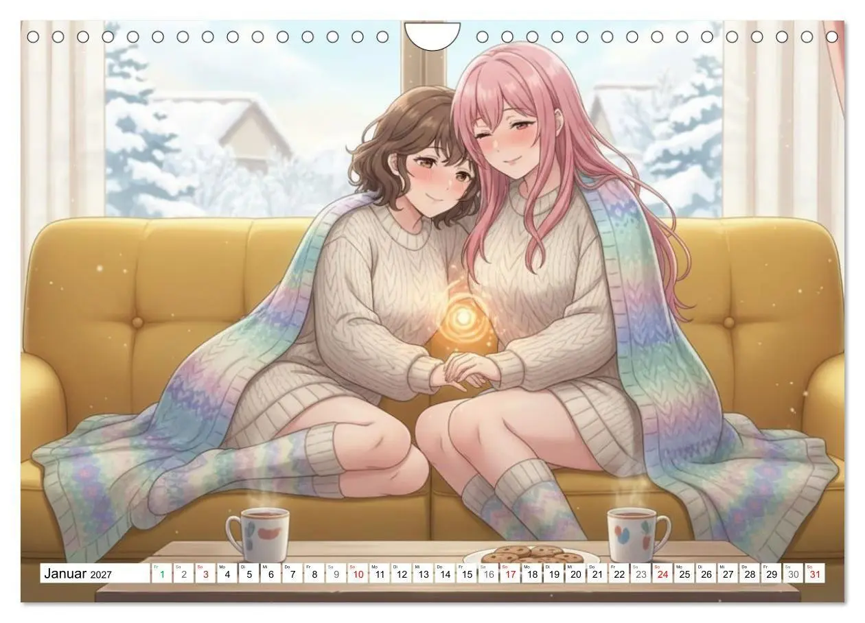 Bild: 9783516770308 | Herzen im Einklang - YURI EDITION (Wandkalender 2027 DIN A4 quer),...