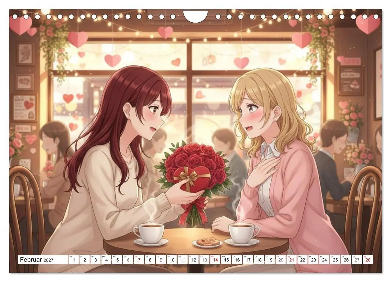 Bild: 9783516770308 | Herzen im Einklang - YURI EDITION (Wandkalender 2027 DIN A4 quer),...