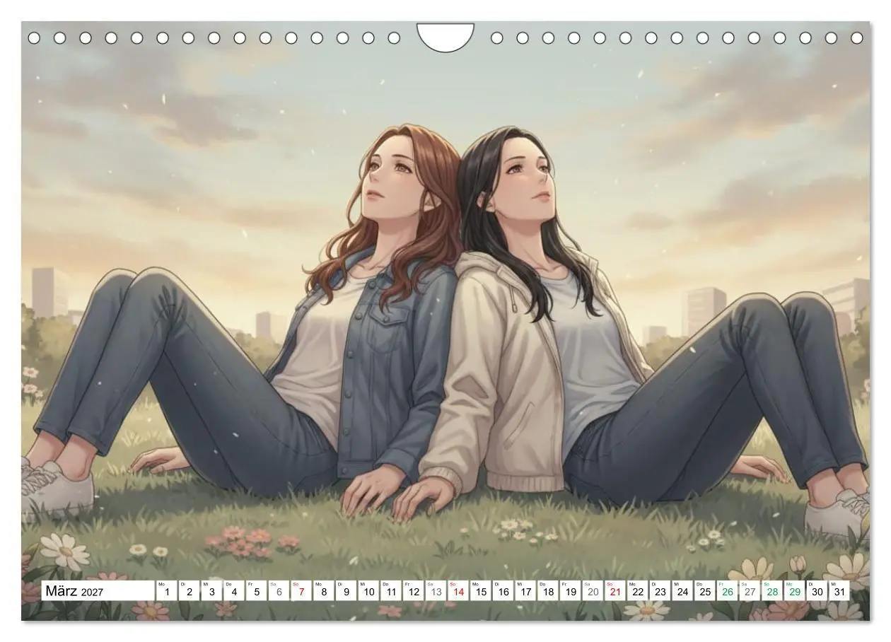 Bild: 9783516770308 | Herzen im Einklang - YURI EDITION (Wandkalender 2027 DIN A4 quer),...