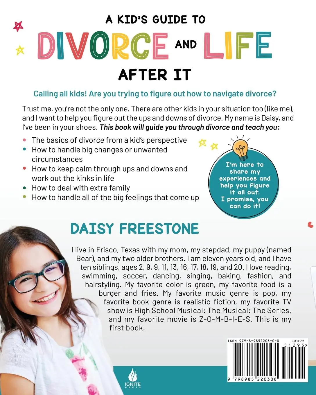 Rückseite: 9798985220308 | A Kid's Guide to Divorce and Life After It | Tips, Tricks, and More
