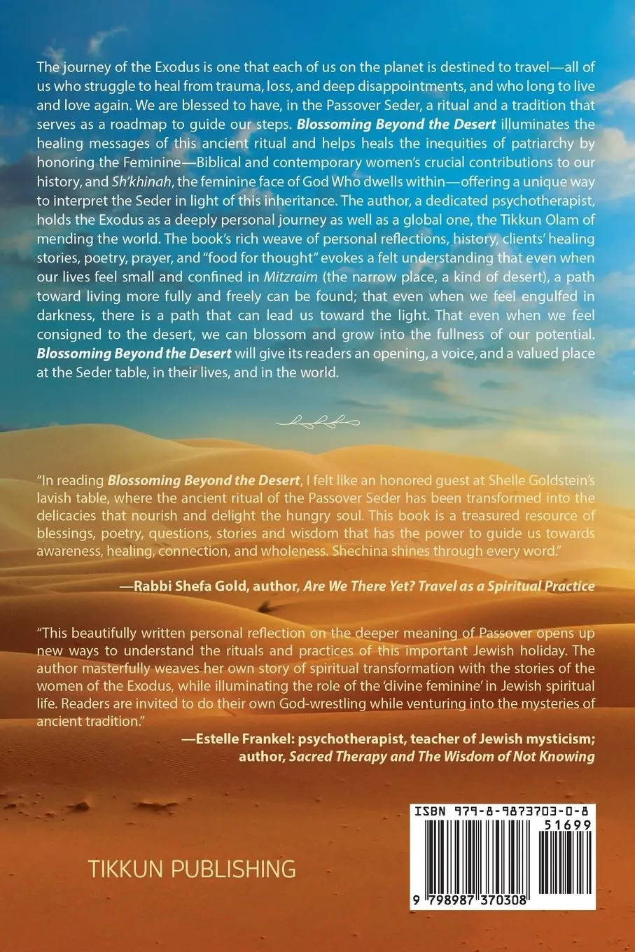 Rückseite: 9798987370308 | Blossoming Beyond the Desert | Shelle Goldstein | Taschenbuch | 2023