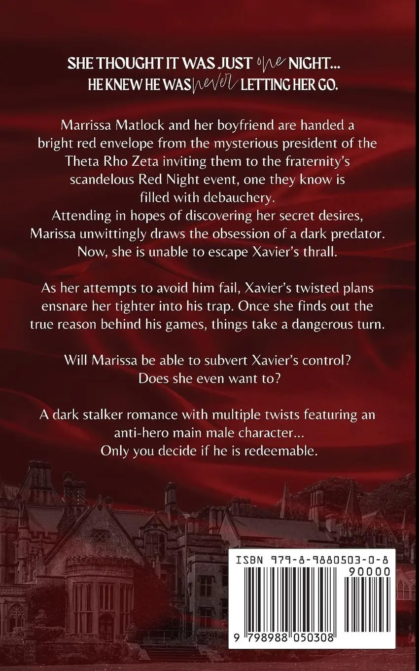 Rückseite: 9798988050308 | Red Night | Xavier's Delight | Kitty King | Taschenbuch | Englisch