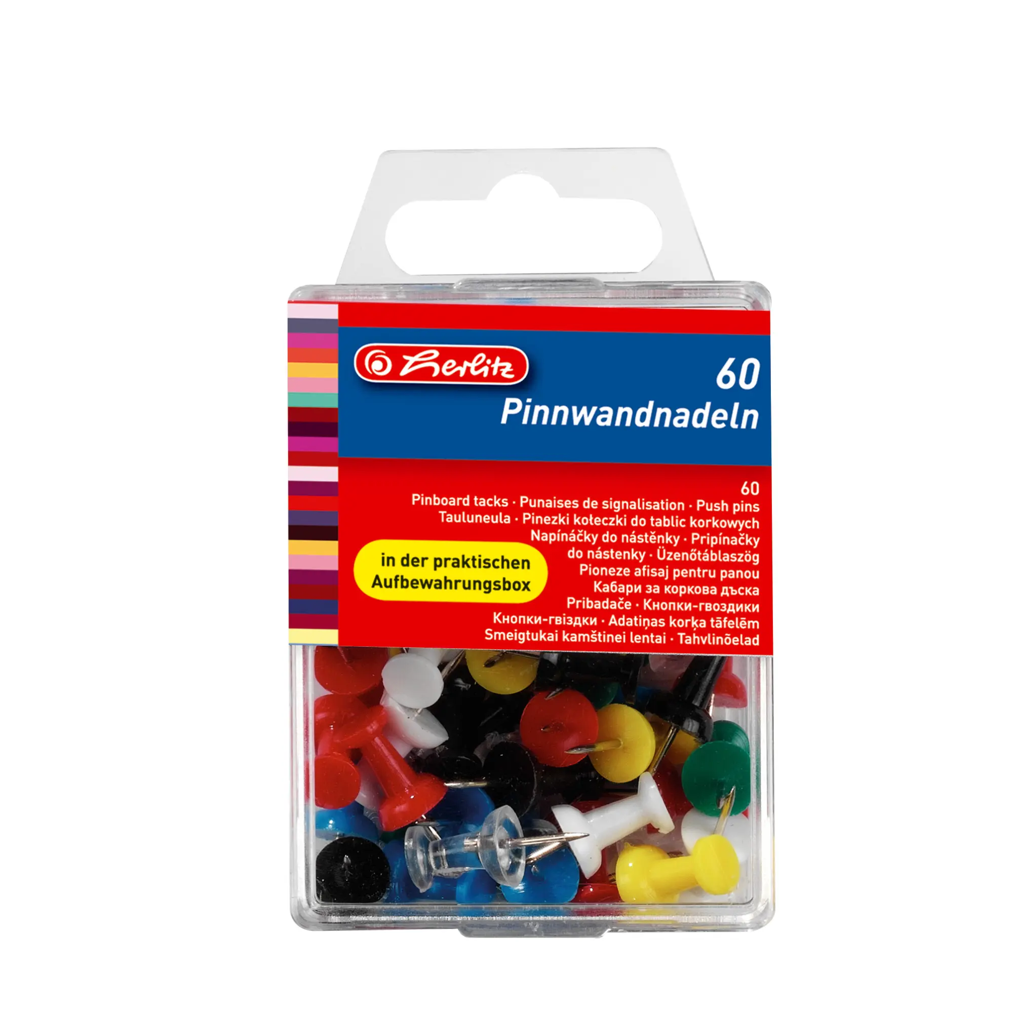 Cover: 4008118770408 | Herlitz Pinnwandnadel farbig 60 Stück | 8770406 | 2022 | herlitz