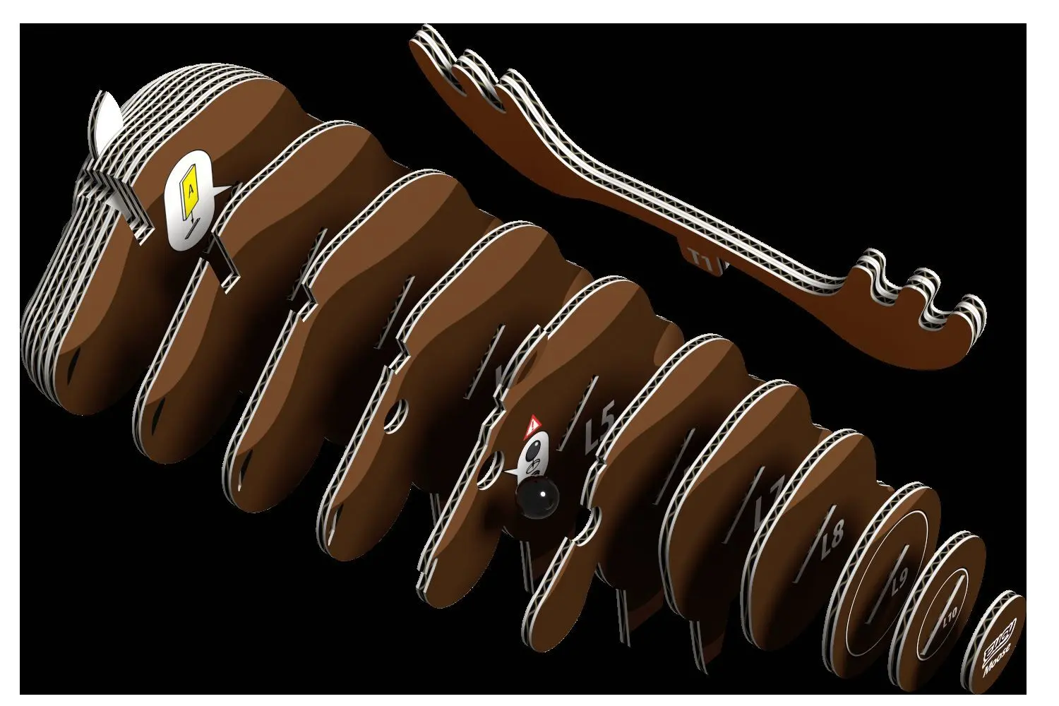 Bild: 9421035150408 | EUGY - 3D Bastelset Elch | Kit (Bastelset) | In Karton | 650042 | 2026