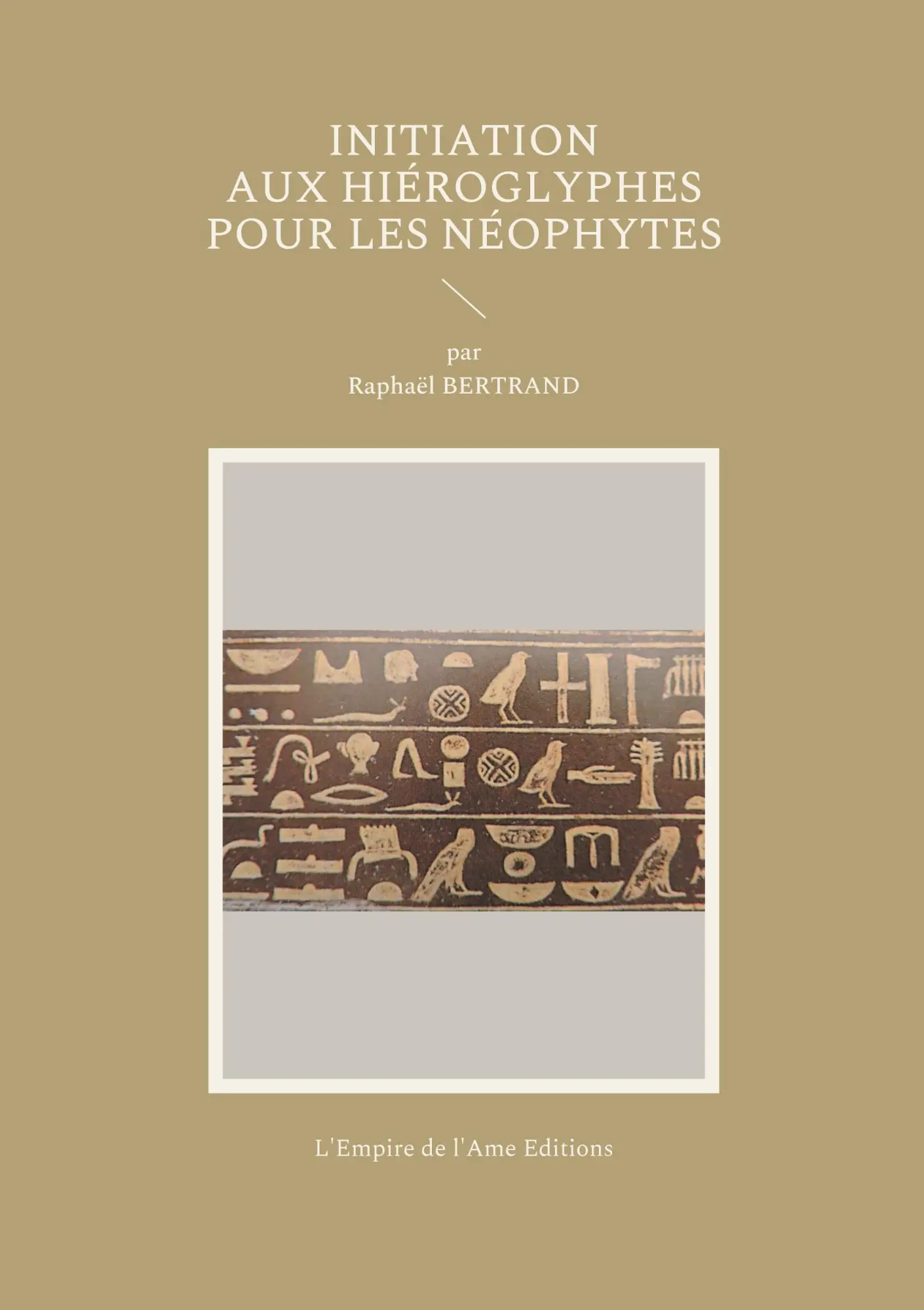 Cover: 9782365220408 | Initiation aux hiéroglyphes pour les néophytes | Raphaël Bertrand