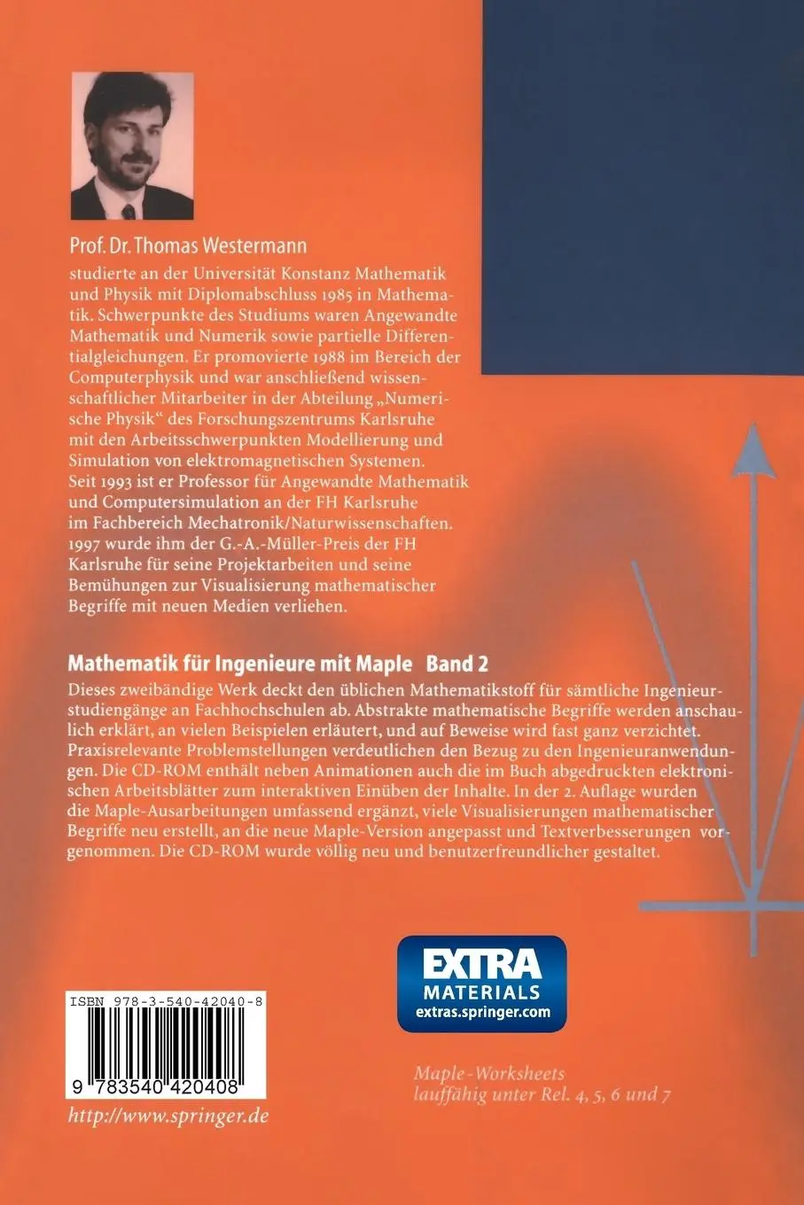 Rückseite: 9783540420408 | Mathematik für Ingenieure mit Maple | Thomas Westermann | Taschenbuch