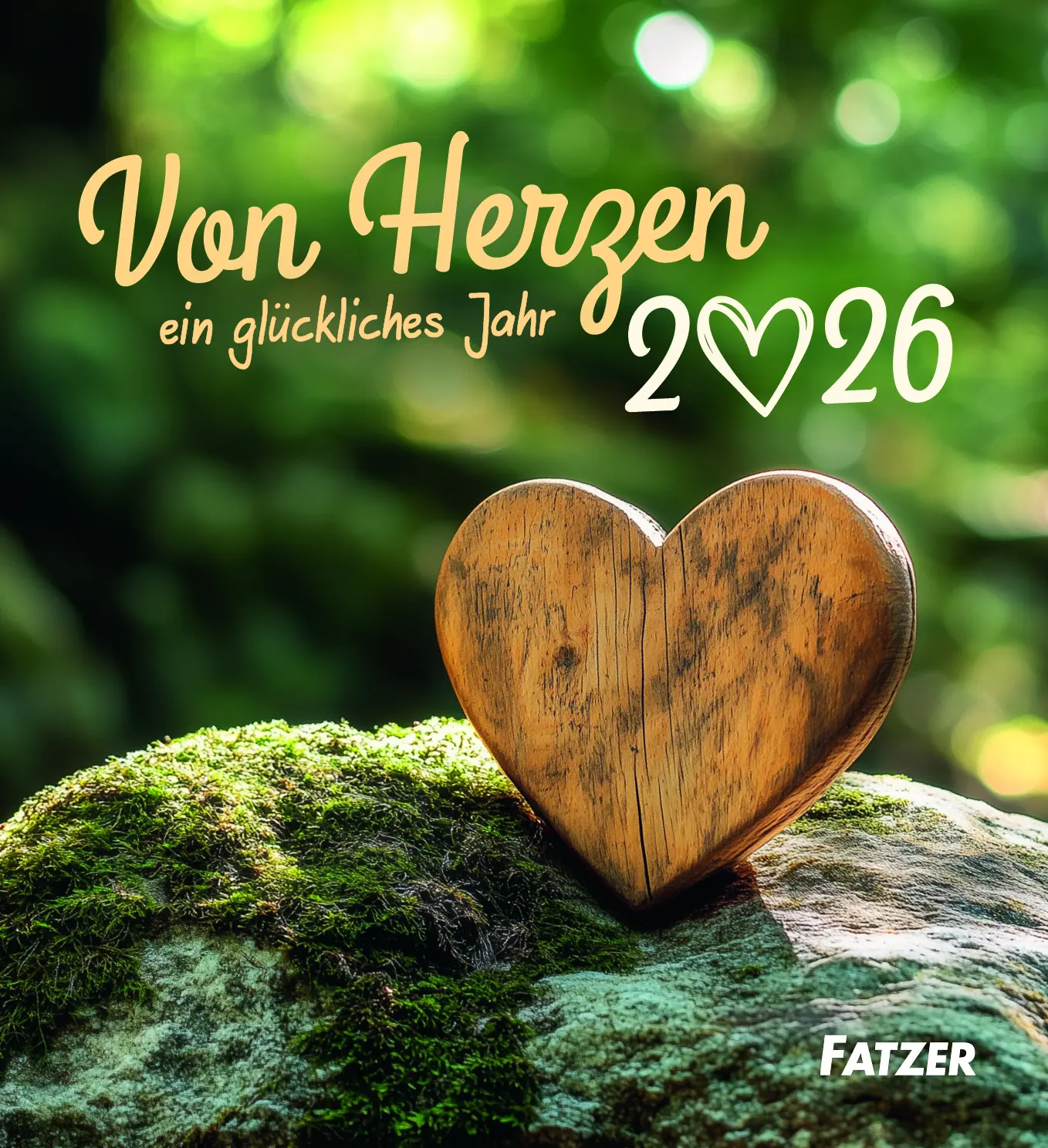 Cover: 9783690220408 | Von Herzen ein glückliches Jahr 2026 | Kleiner Tischkalender | Deutsch