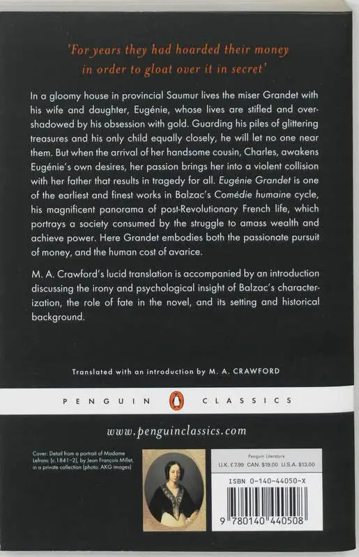 Rückseite: 9780140440508 | Eugenie Grandet | Honoré de Balzac | Taschenbuch | Englisch